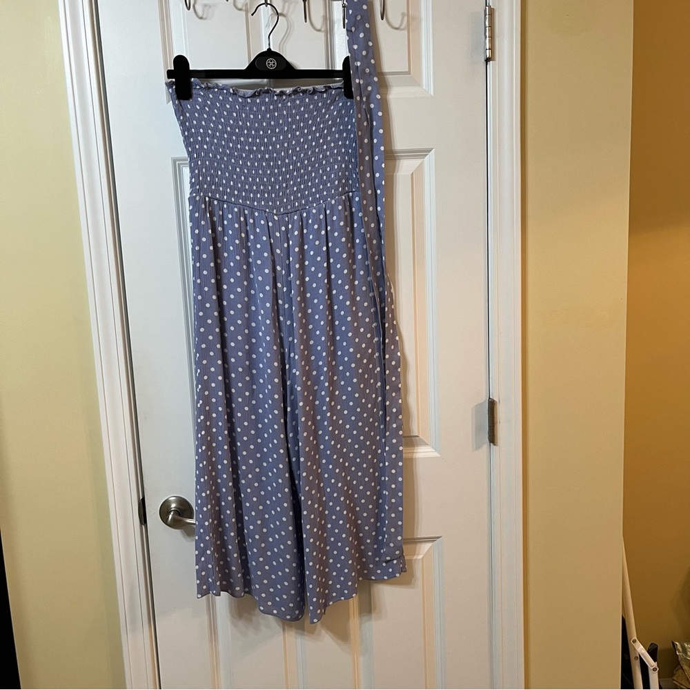 She + Sky Polka Dot Jumpsuit